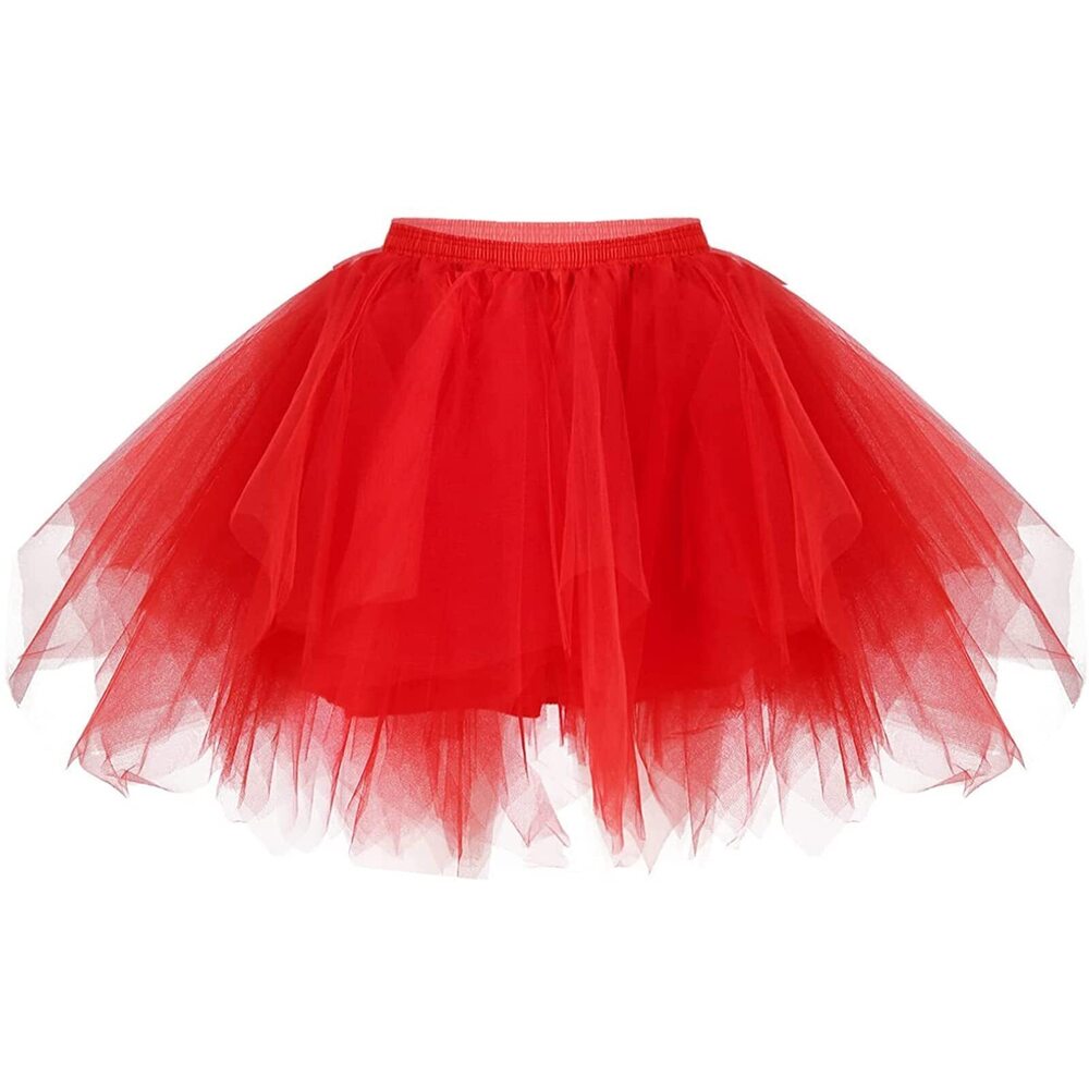 6984 Mini Tulle Tutu Skirt Vintage Adult Ballet Petticoat Bubble